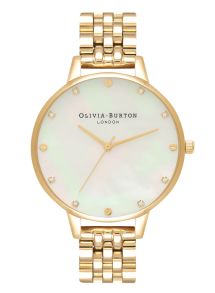 Olivia Burton Classics Big Dial White Gold OB16SE13