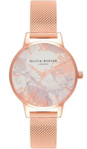 Olivia Burton Abstract Florals Rosegoldfarvet Mesh OB16VM11