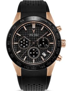 Vincero The Rogue Black + Rosegoldfarvet Rg-Bla-X06