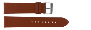 Carrie Taylor Caramel Leather Strap (20mm) Sølvfarvet