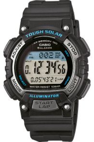 Solcelledrevet sportsur fra Casio med datahukommelse - Casio Sport Black/Blue STL-S300H-1AEF