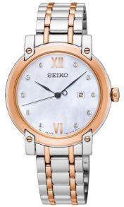 Elegant dameur med ægte diamanter - Seiko Classic Sapphire Lady Diamonds SXDG86P1