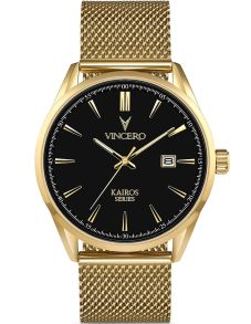 Vincero Kairos Mesh Black/Guldfarvet Bla-GolM-K14