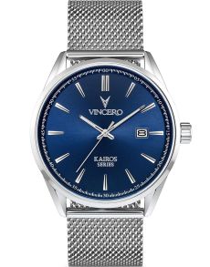 Vincero Kairos Mesh Blue/Sølvfarvet Blu-SilM-K13