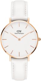 crack tøffel lounge DW dameur med hvid læderrem - Daniel Wellington Classic Petite Bondi  DW00100189