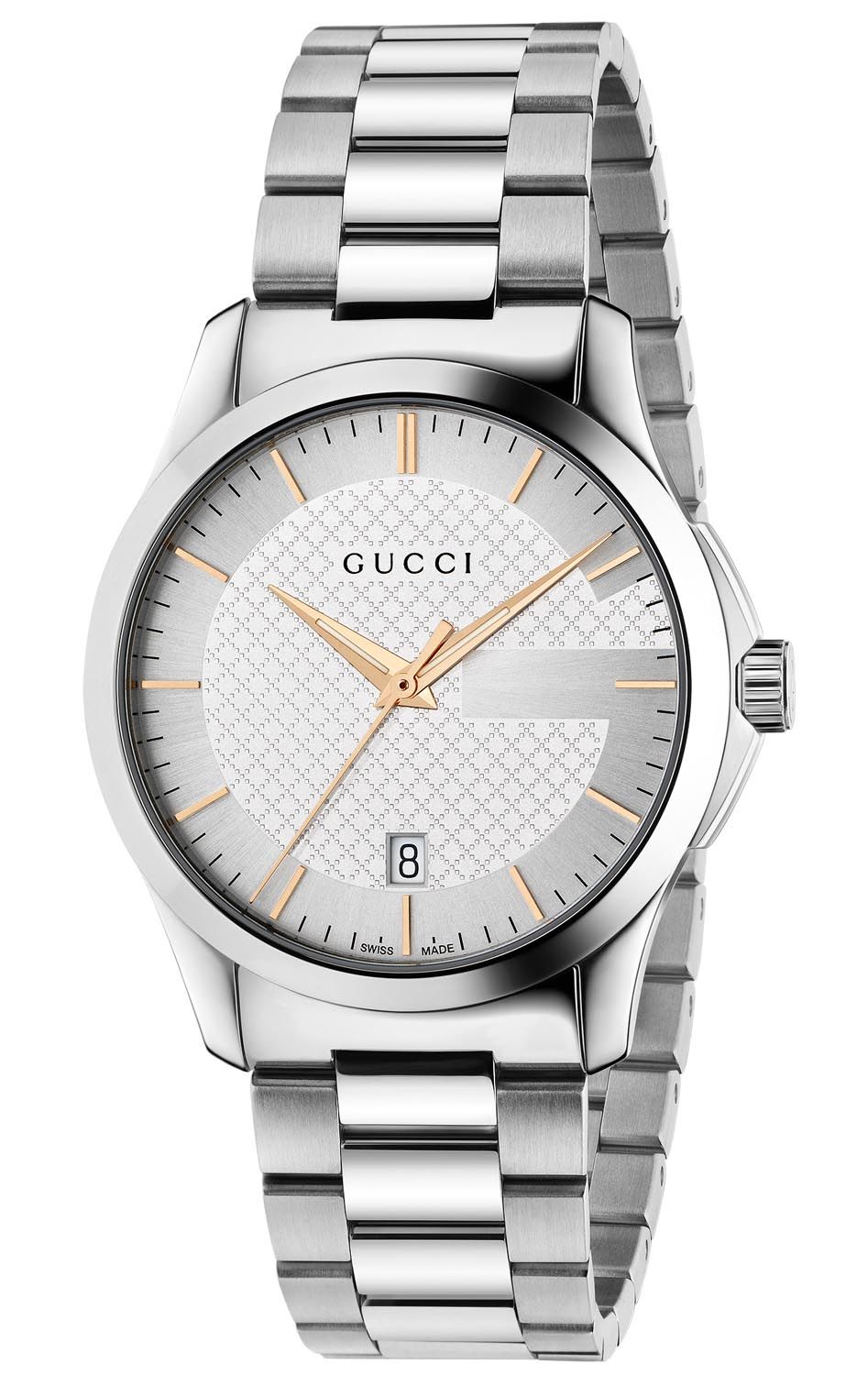 anbefale velstand Slik 38mm Gucci ur med datoviser og safirglas - Gucci G-Timeless 38mm YA126442
